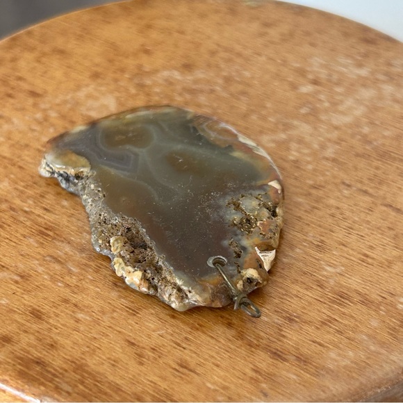 Natural Agate Slice Pendant - Picture 4 of 8